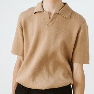 Common Market Tan Relaxed Fit Short Sleeve Polo